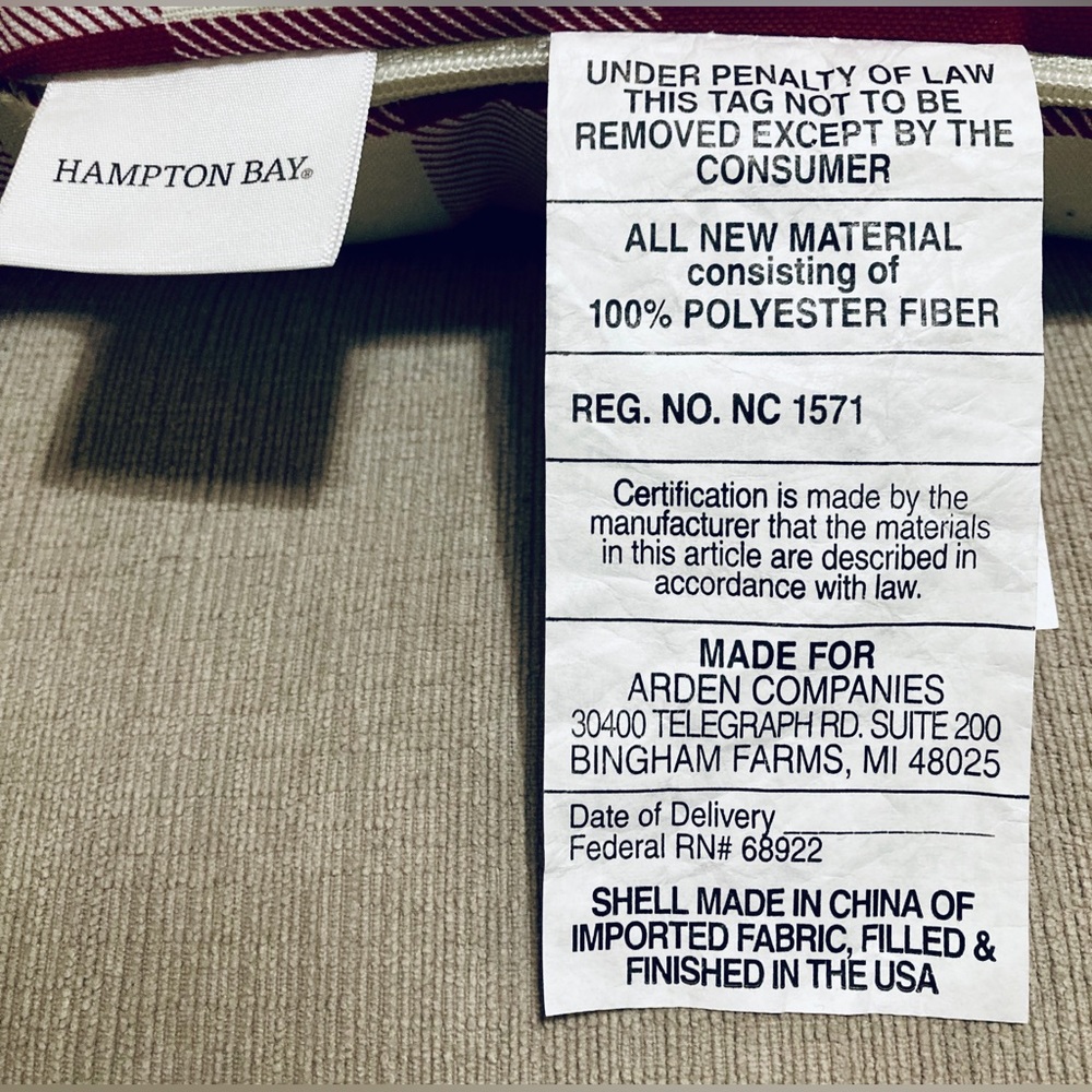 🆕 Hampton Bay Square Pillow Indoor/Outdoor Home Decor Pineapple Accent Pillow - Picture 14 of 17